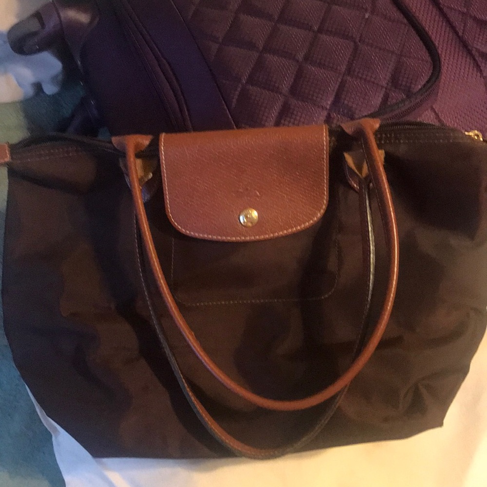 Brown longchomp bag